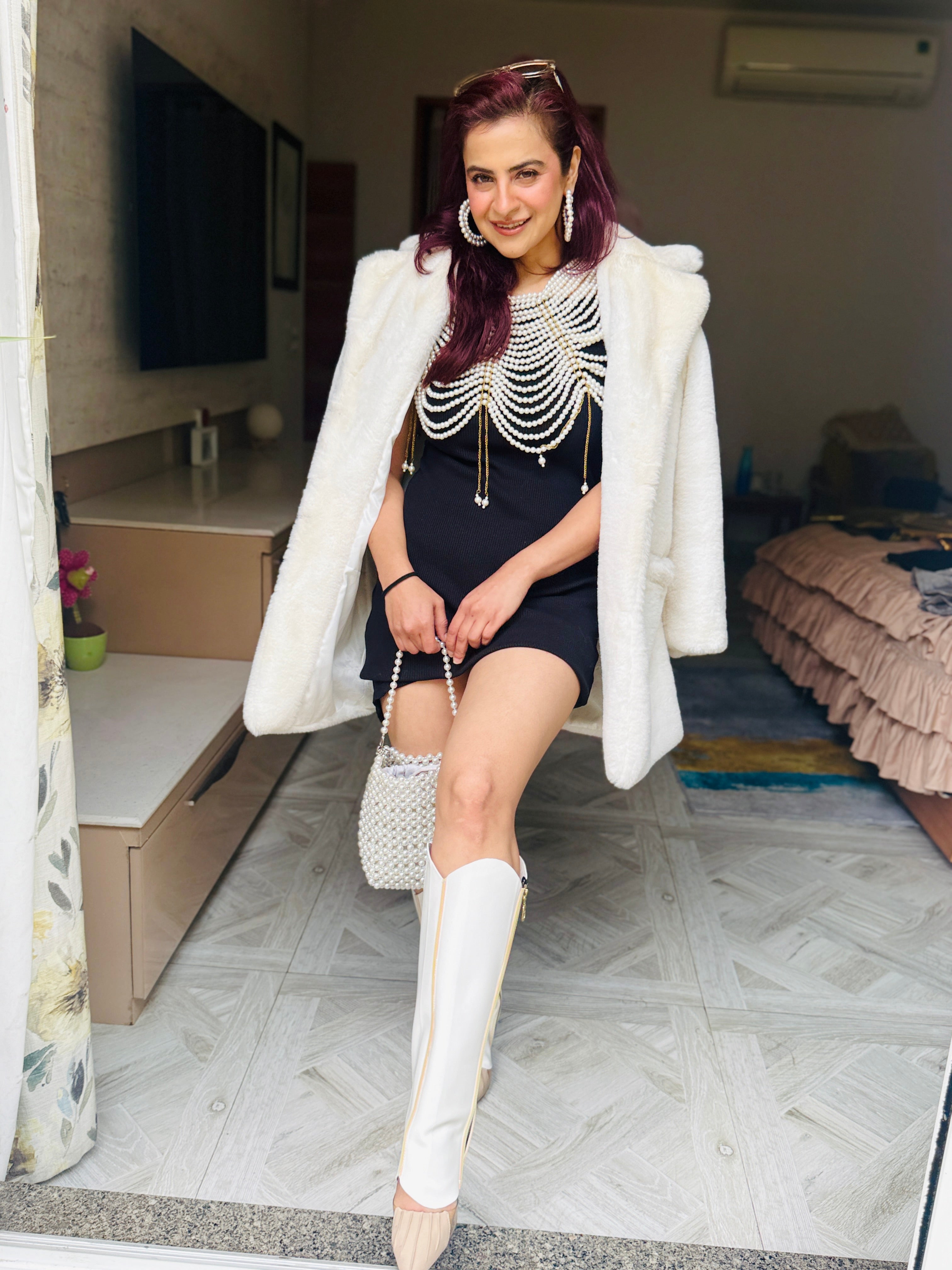 Polar Glow Boot Shafts in White