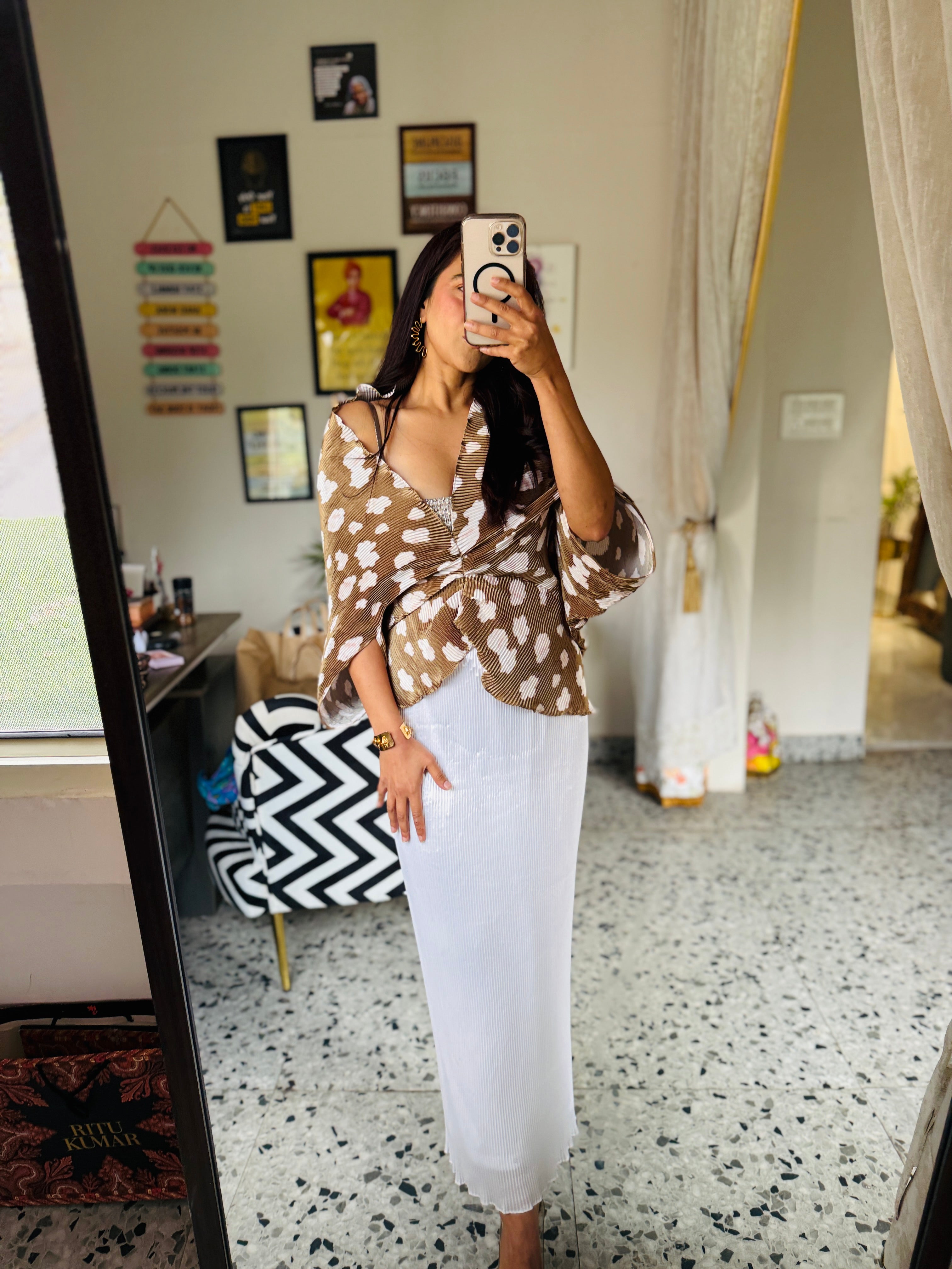 cloud print cover up set